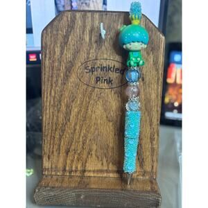 73-20  Inspired Handcrafted Extended Length Beaded Pen w/ Refill Ink